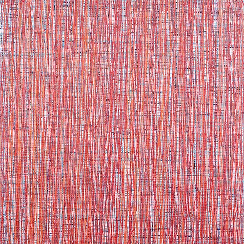 Susanne Lyner, 2011_22, les solitaires, 70 x 70, Acryl geworfen auf Baumwolle