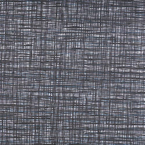 Susanne Lyner, 2011_30, SchwarzZeichen, 70 x 70, Acryl geworfen auf Baumwolle