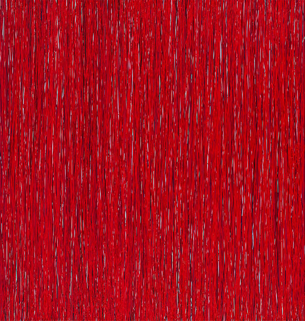 Susanne Lyner, 20014_05, Serie Irrlicht, 95 x 100 cm, Acryl auf Baumwolle