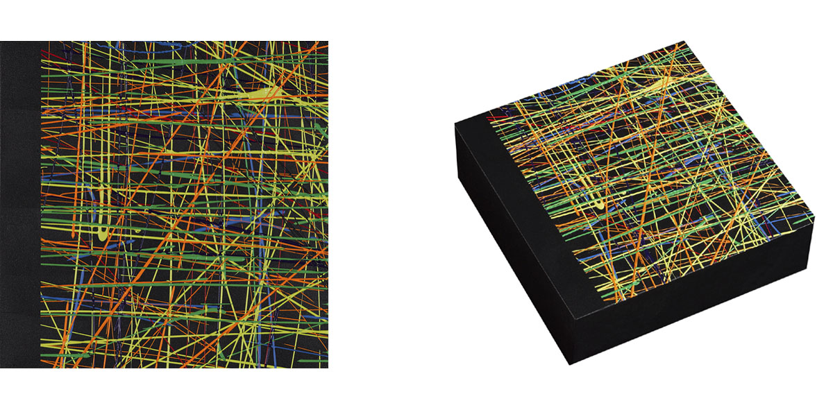 Susanne Lyner, 2015_06_Serie_Chummerchaeschtli&Gluecksmuempfeli, 20 x 20 x 6 cm, Acryl auf Holz