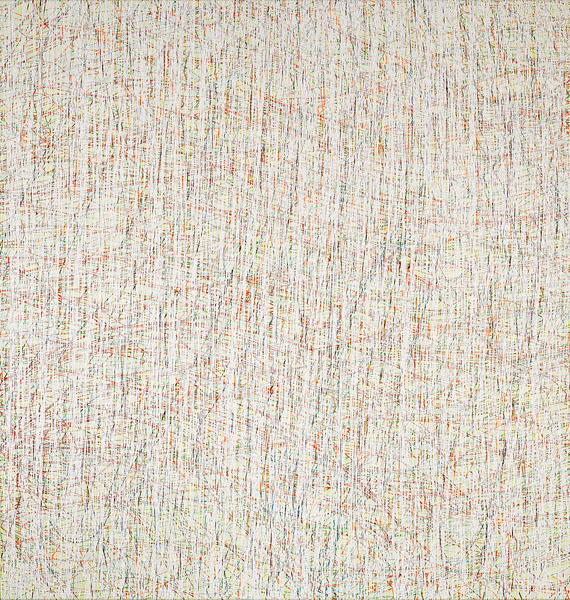 Susanne Lyner, 2015_03_Serie_Irrlicht, 100 x 95 cm, Acryl auf Baumwolle