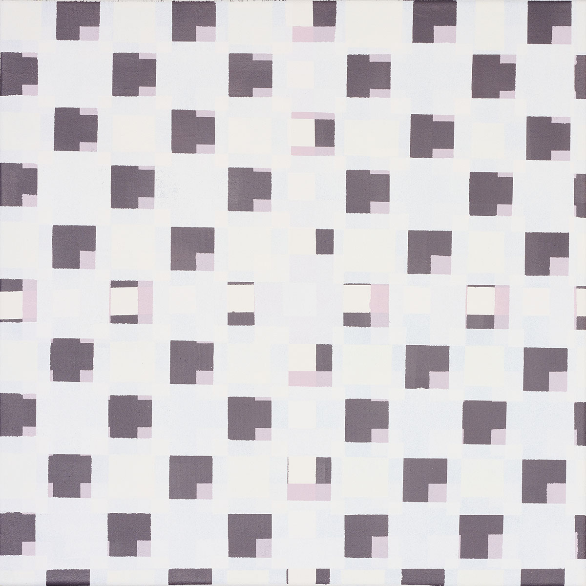 Susanne Lyner, 2019_19v70_winterbluesch, Acryl auf Baumwolle, 40 x 40 cm Susanne Lyner, 2019_19v70_winterbluesch, Acryl auf Baumwolle, 40 x 40 cm