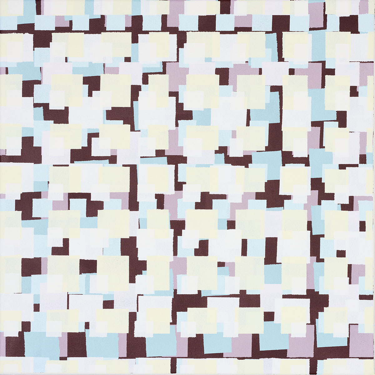 Susanne Lyner, 2019_38v70_winterbluesch, Acryl auf Baumwolle, 40 x 40 cm Susanne Lyner, 2019_38v70_winterbluesch, Acryl auf Baumwolle, 40 x 40 cm