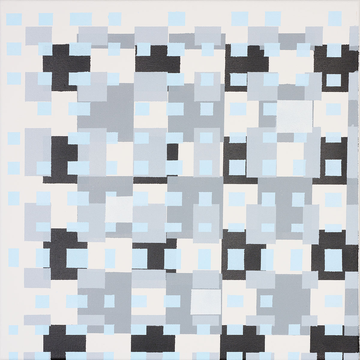 Susanne Lyner, 2019_47v70_winterbluesch, Acryl auf Baumwolle, 40 x 40 cm Susanne Lyner, 2019_47v70_winterbluesch, Acryl auf Baumwolle, 40 x 40 cm