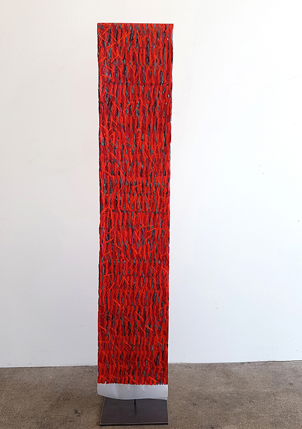 Susanne Lyner, 2019, Meine Stammbäume Nr. 10, Acryl auf Transparentpapier beidseitig bearbeitet, 340 x 33 cm Susanne Lyner, 2019, Meine Stammbäume Nr. 10, Acryl auf Transparentpapier beidseitig bearbeitet, 340 x 33 cm