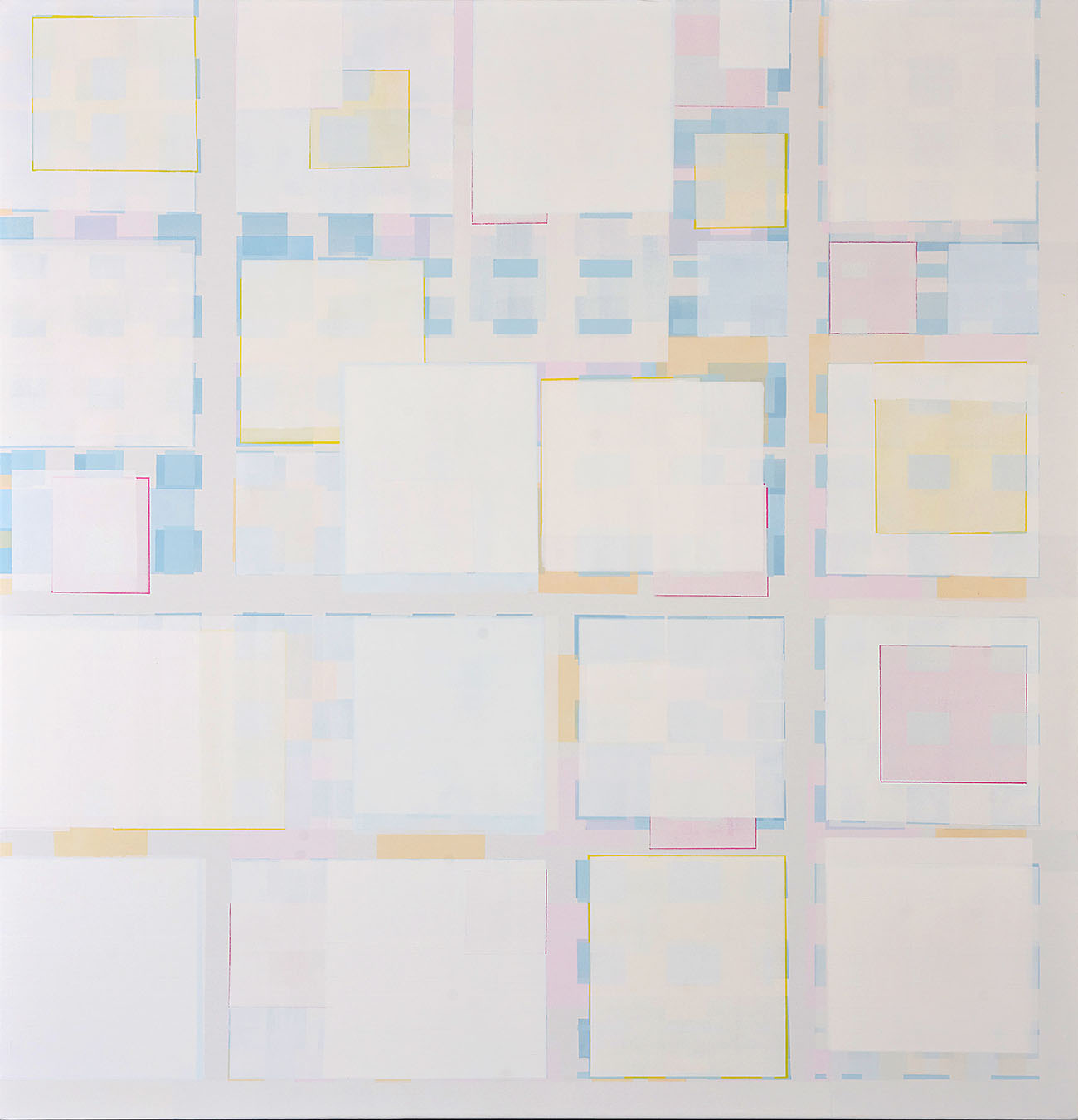 Susanne Lyner, 2020-05_voila, Acryl auf Baumwolle, 135 x 130 cm Susanne Lyner, 2020-05_voila, Acryl auf Baumwolle, 135 x 130 cm