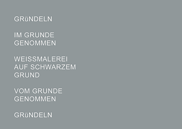 GRüNDELN, eine begehbare Bodeninstallation von Susanne Lyner, Basel GRüNDELN, eine begehbare Bodeninstallation von Susanne Lyner, Basel